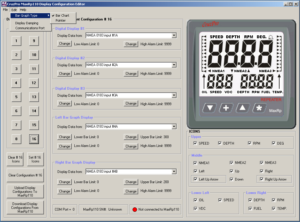 MaxRp110 Windows Configuration Software