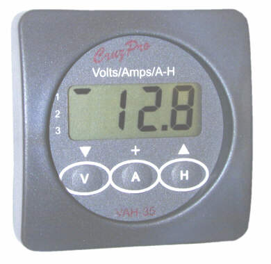 VAH35 Thee Bank Volts/Amps/Amp-Hour 		Monitor